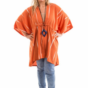 Kimono estampado Laranja
