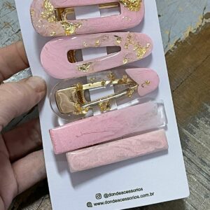 Presilha minimalist rosa
