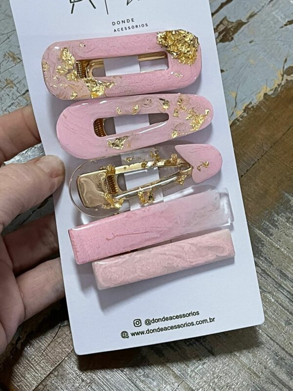 Presilha minimalist rosa