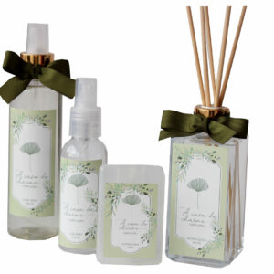 Kit Aromatizador+ Home Spray+ Car Spray+ Cartão Spray - Capim Limão