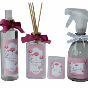 Kit Aromatizador+ Home Spray+ Água Perfumada+ Cartão Spray – Floral