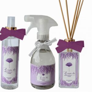 Kit Aromatizador+ Home Spray+ Água Perfumada - Lavanda