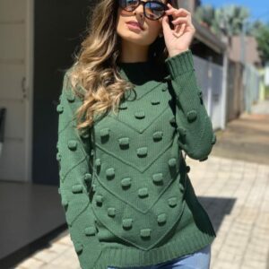 Blusa Tricot Pom Pom