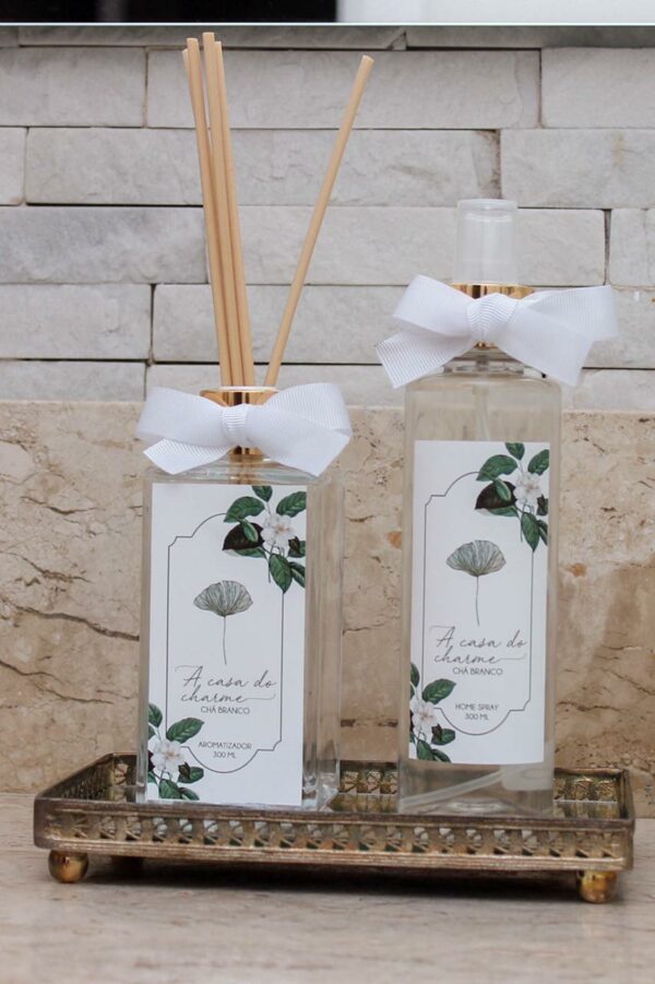 Kit Aromatizador e Home Spray - Chá Branco