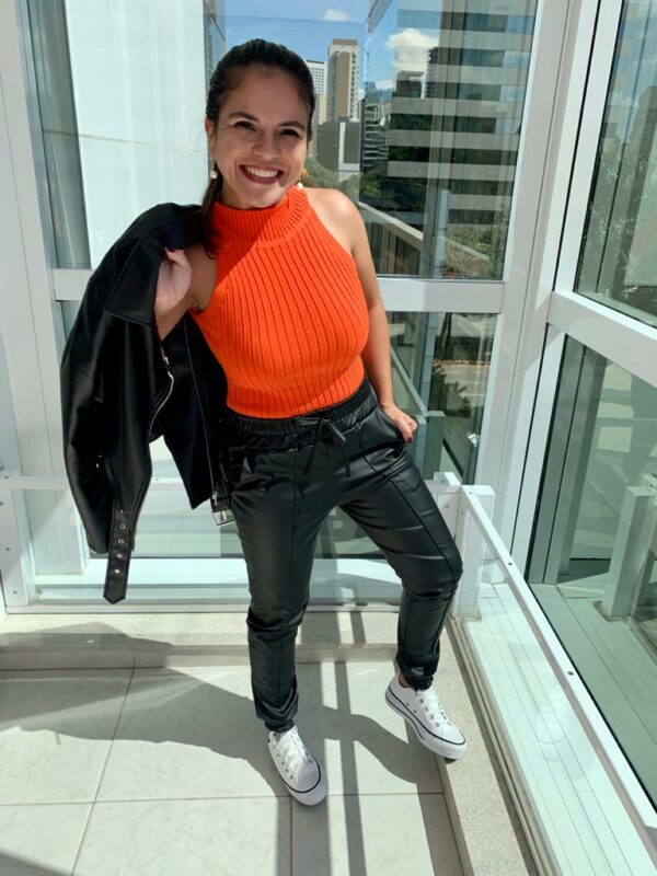 Calça Power Couro