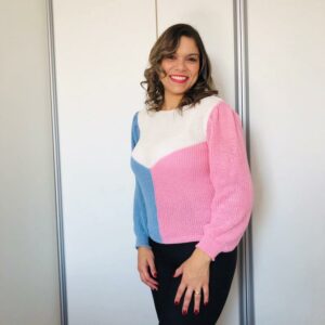 Blusa Tricot tricolors