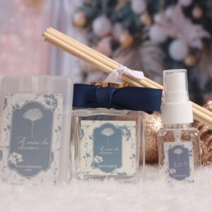 Kit Home Spray30ml + Alcool Higienizador + Aromatizador 100ml