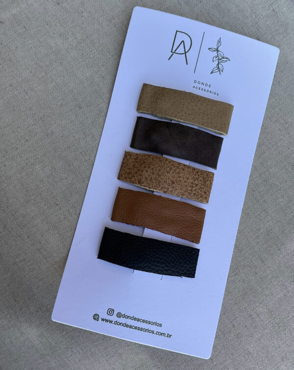 Kit presilhas couro