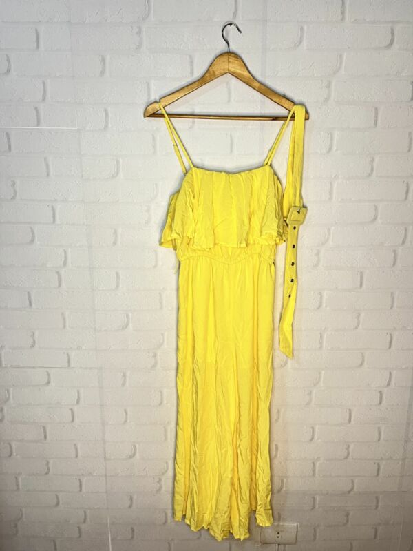 Macacão Longo Amarelo - Forever 21 - Tm M