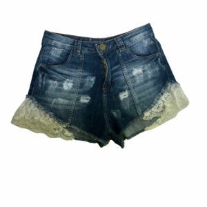 Shorts Jeans detalhe Lateral renda - Tm 40