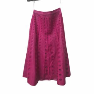 ✨Saia de couro trabalhado patricia mota - rosa - tamanho 38